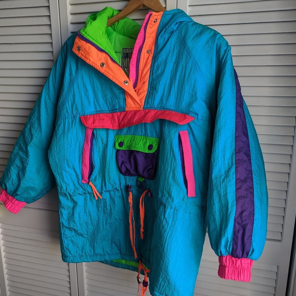 Vintage 80s Neon Ski Jacket NWOT
